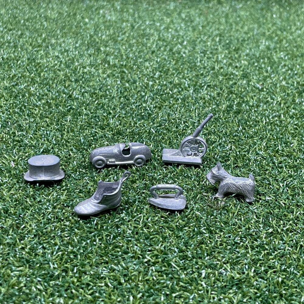 Vintage Metal Monopoly Game Tokens Board Game